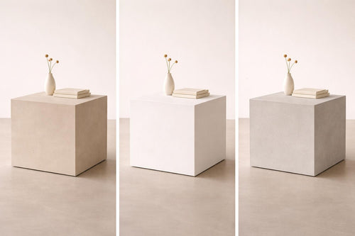 Micro Cement Side Table – Hand Finished