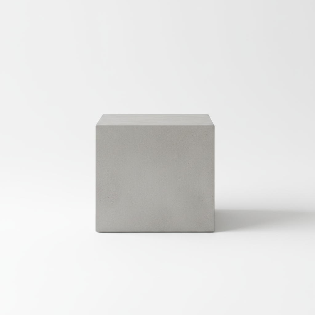 Micro Cement Side Table – Concrete Grey