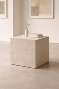 Micro Cement Side Table – Hand Finished